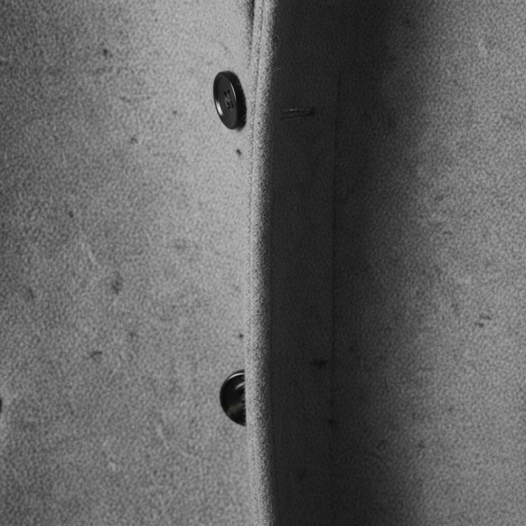 GIANNI CARLO WOOL V-COLLAR COAT