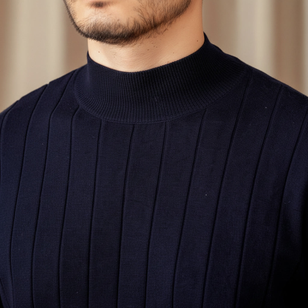 ALESSANDRO VITTORIO STRIPED KNIT SWEATER