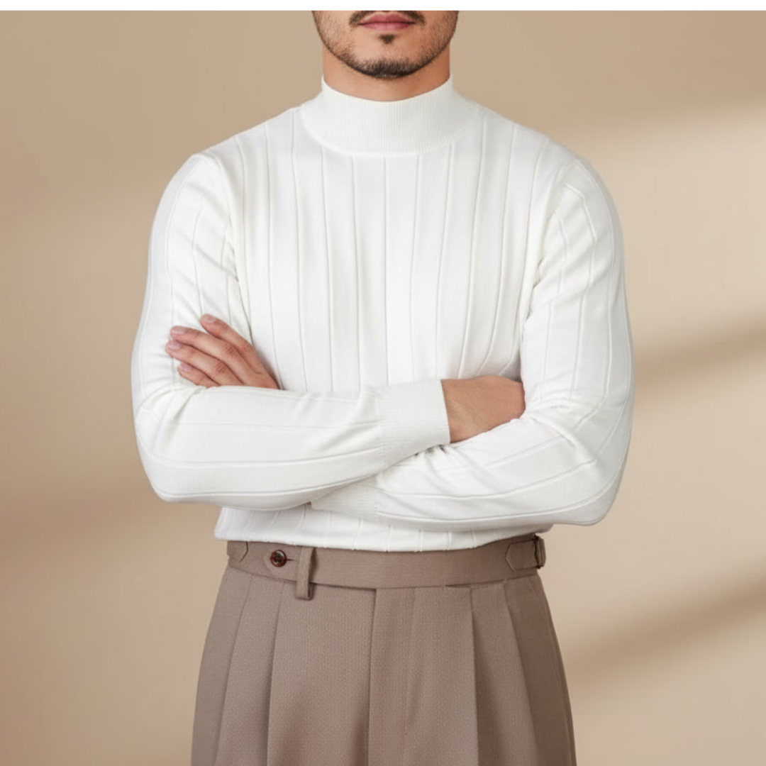 ALESSANDRO VITTORIO STRIPED KNIT SWEATER