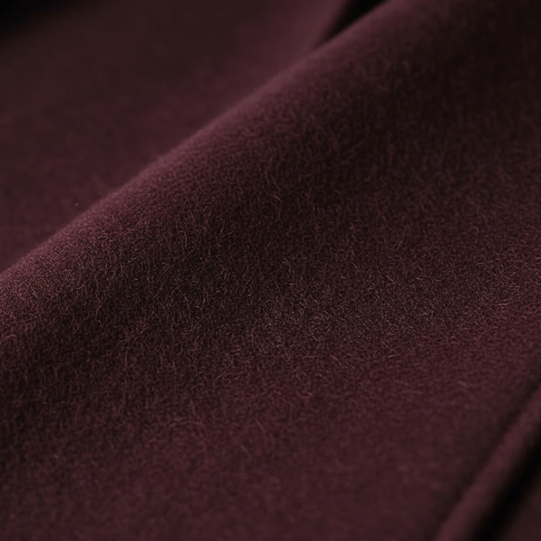 GIANNI CARLO WOOL V-COLLAR COAT