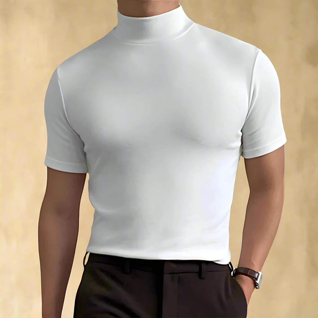 STEFANO ADRIANO SHORT SLEEVE TURTLENECK