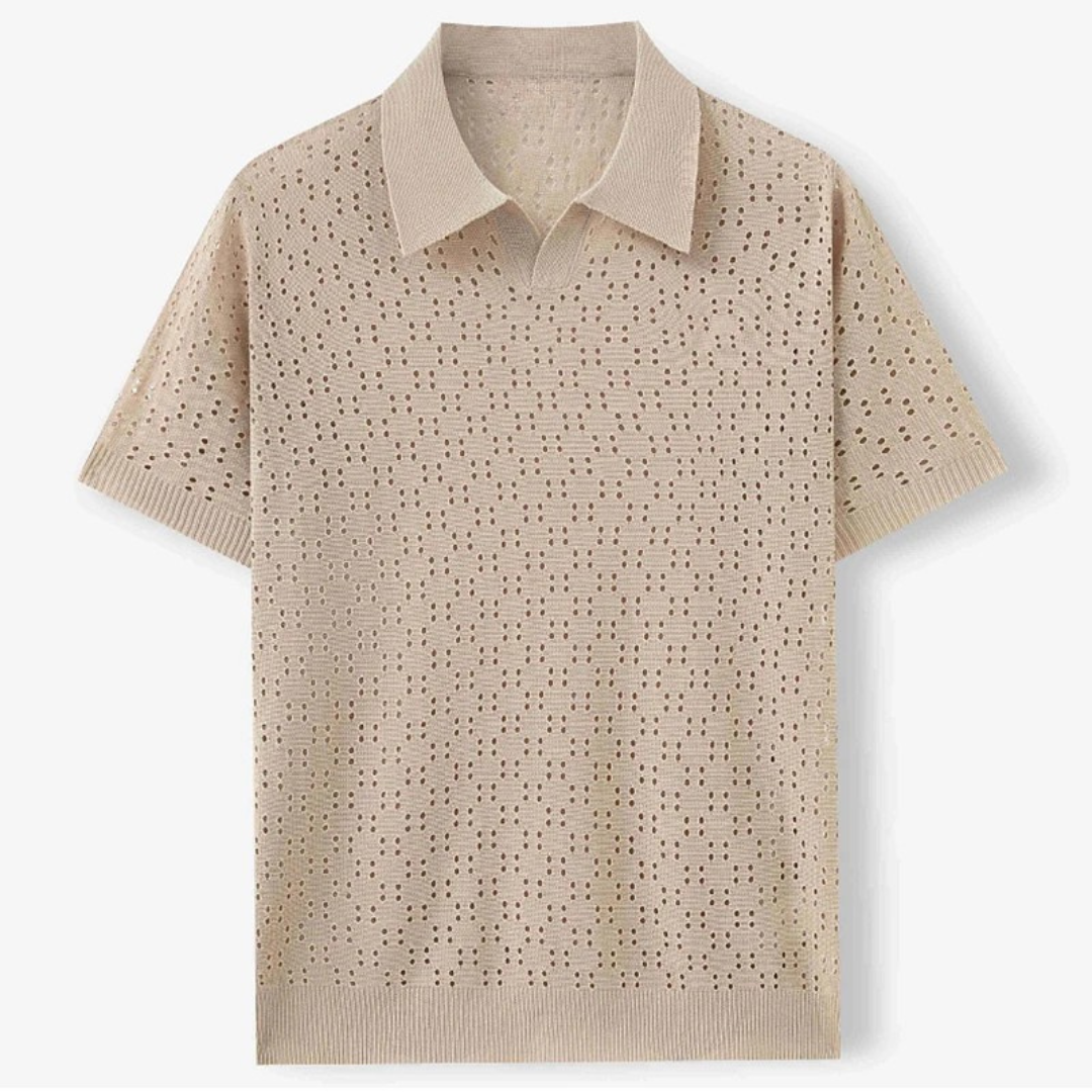 ALESSANDRO VITTORIO PERFORATED POLO