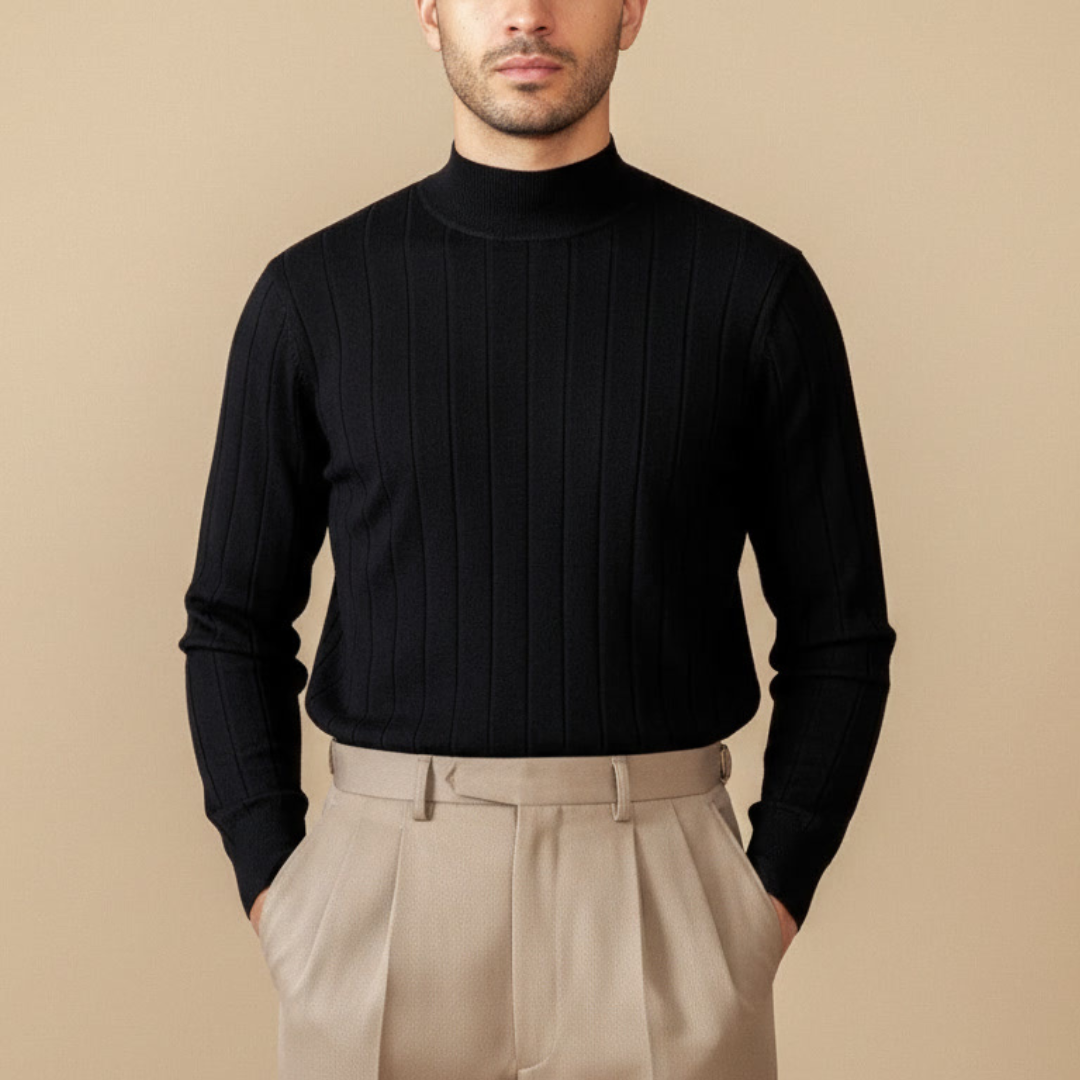 ALESSANDRO VITTORIO STRIPED KNIT SWEATER