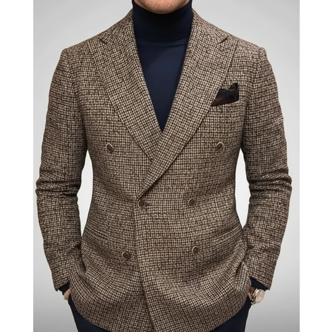 LORENZO MATTEO DOUBLE-BREASTED BLAZER