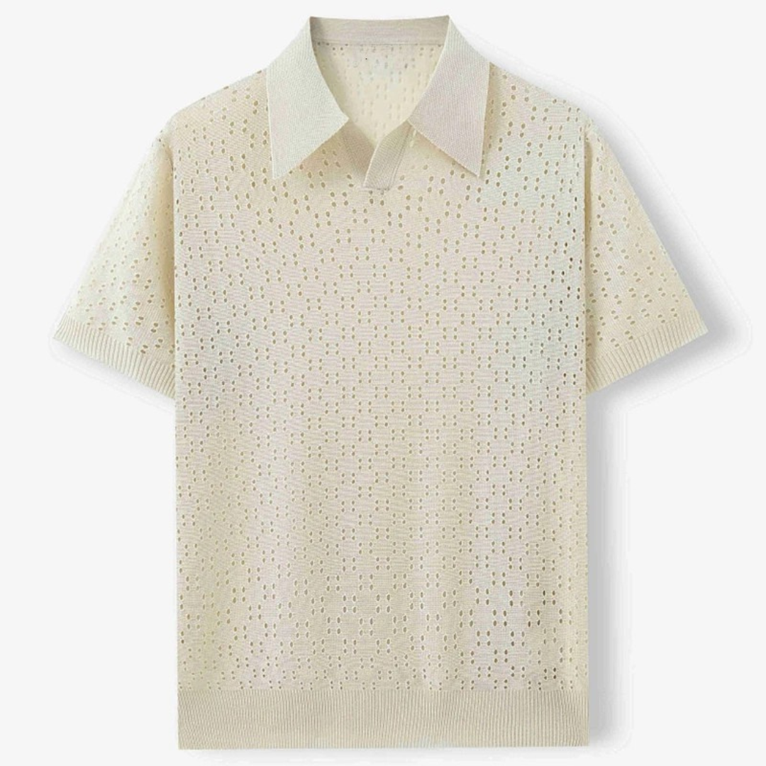 ALESSANDRO VITTORIO PERFORATED POLO