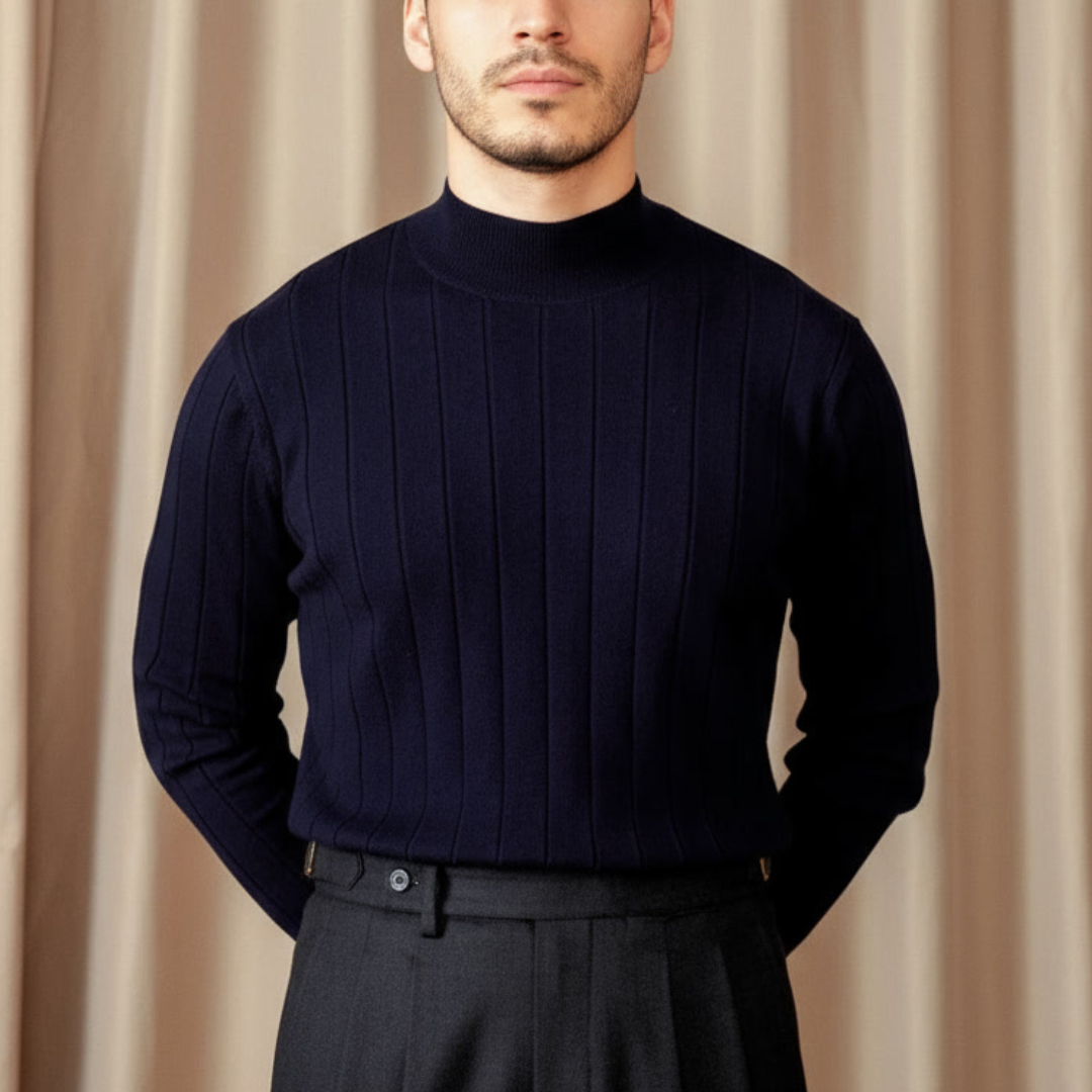 ALESSANDRO VITTORIO STRIPED KNIT SWEATER