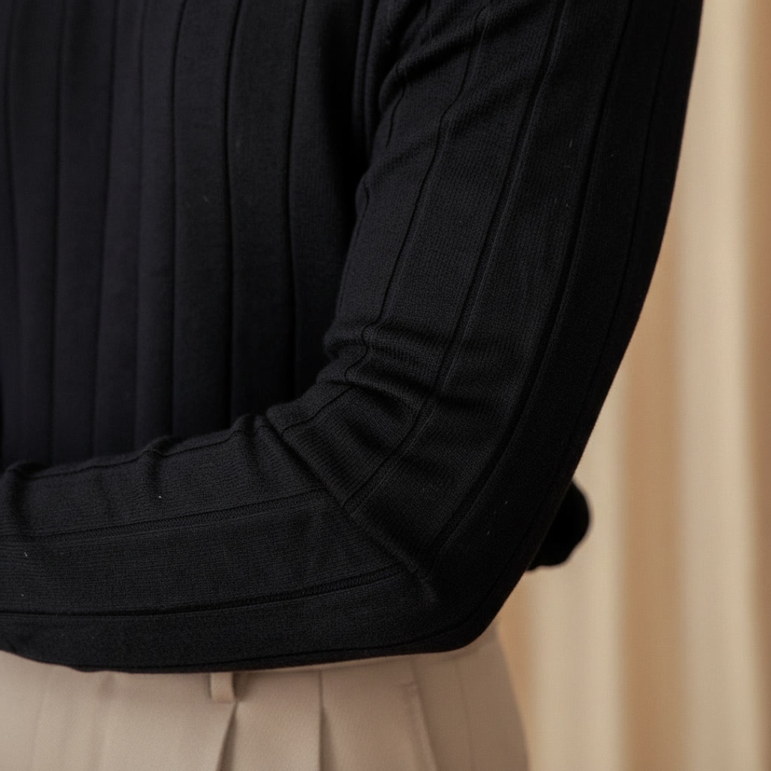 ALESSANDRO VITTORIO STRIPED KNIT SWEATER