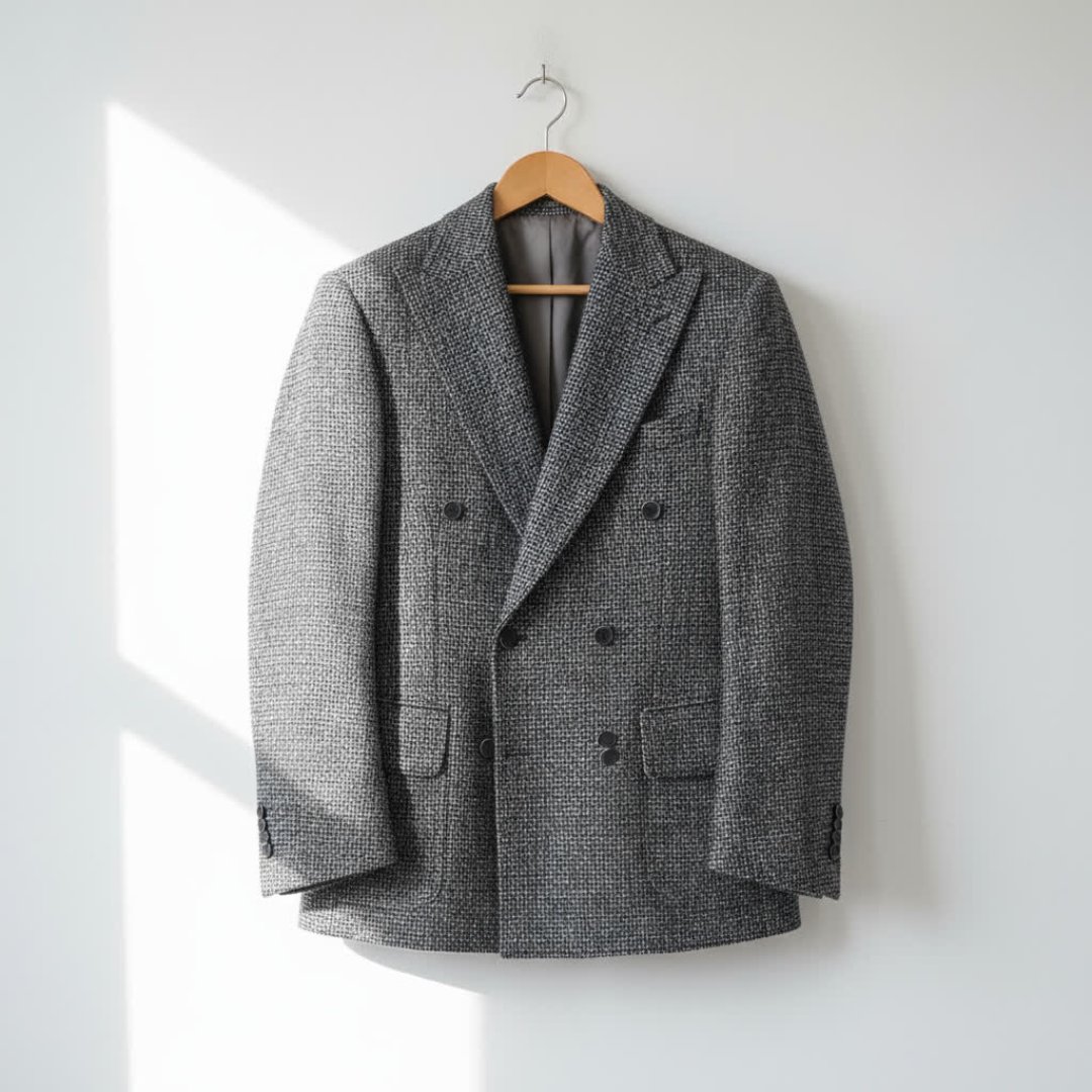 LORENZO MATTEO DOUBLE-BREASTED BLAZER