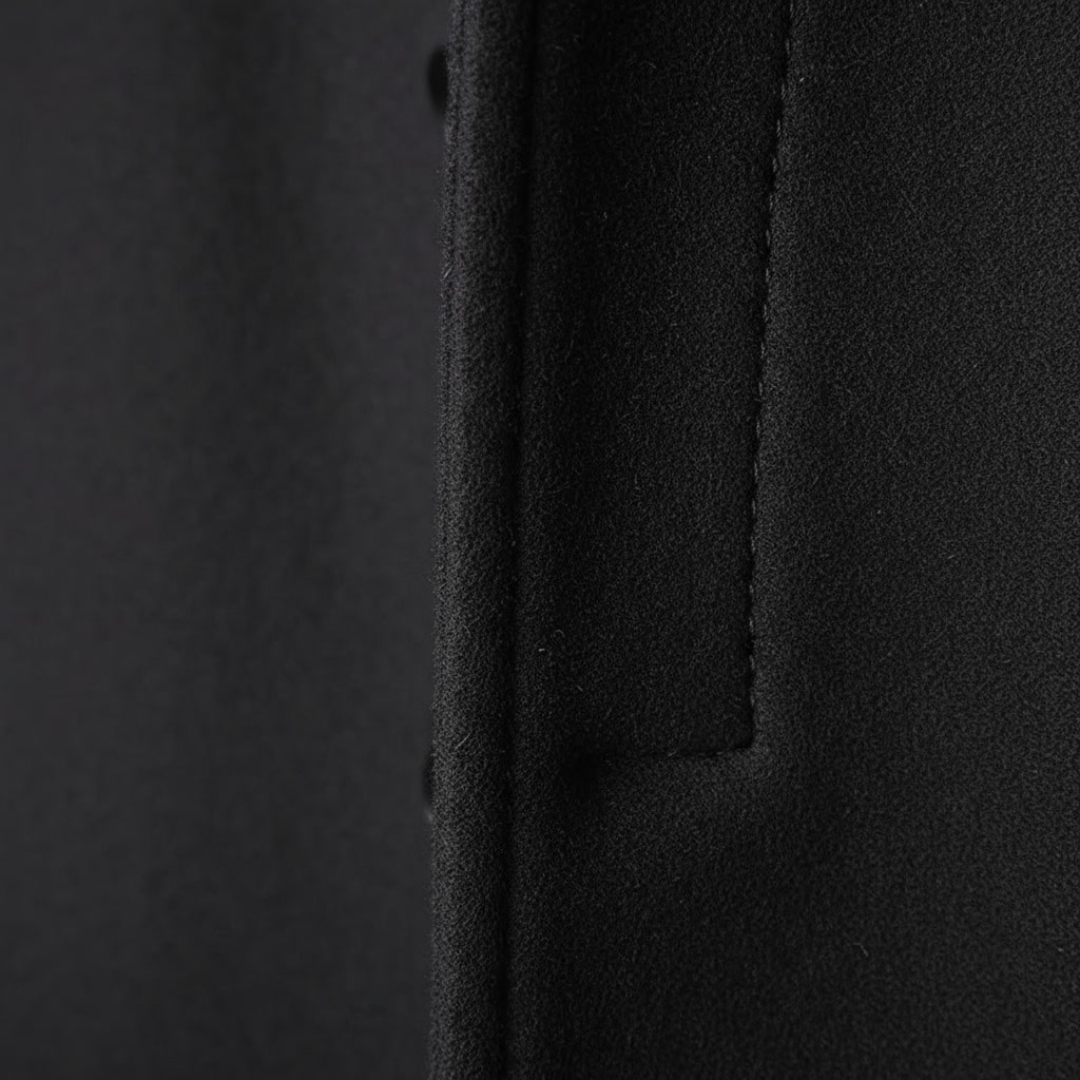 GIANNI CARLO WOOL V-COLLAR COAT