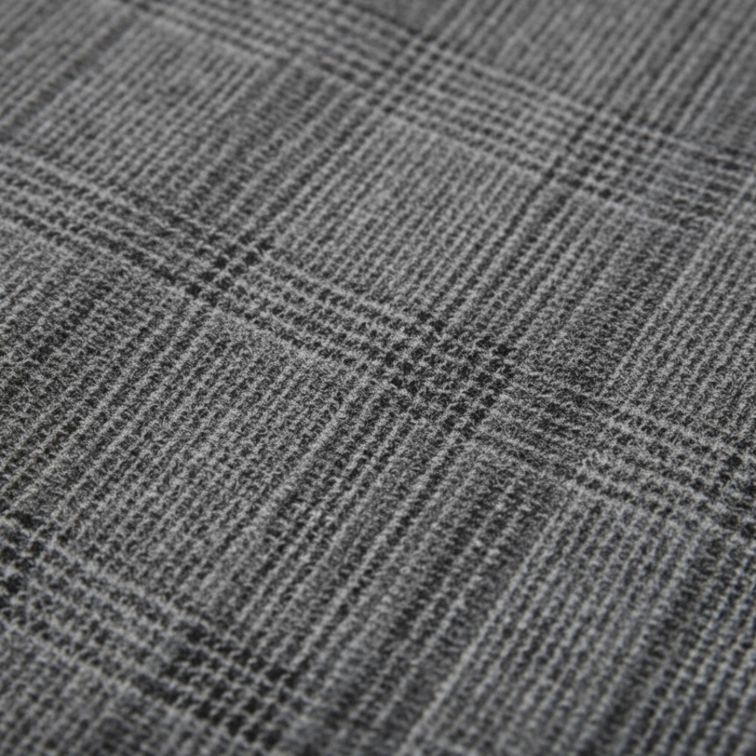 LORENZO VITTORIO CHECKED WOOL OVERCOAT