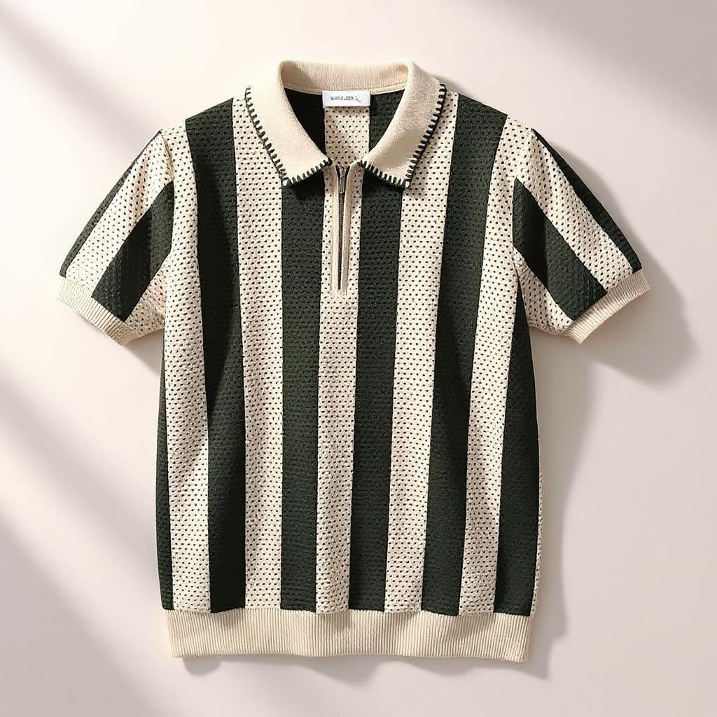 VALENTINO PIERO PERFORATED POLO