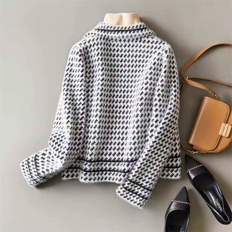 GIULIA VITTORIA HOUNDSTOOTH BLAZER
