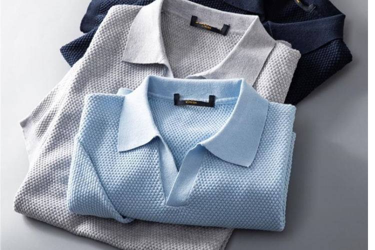 MAXIMILIAN COLE PIQUE KNIT POLO