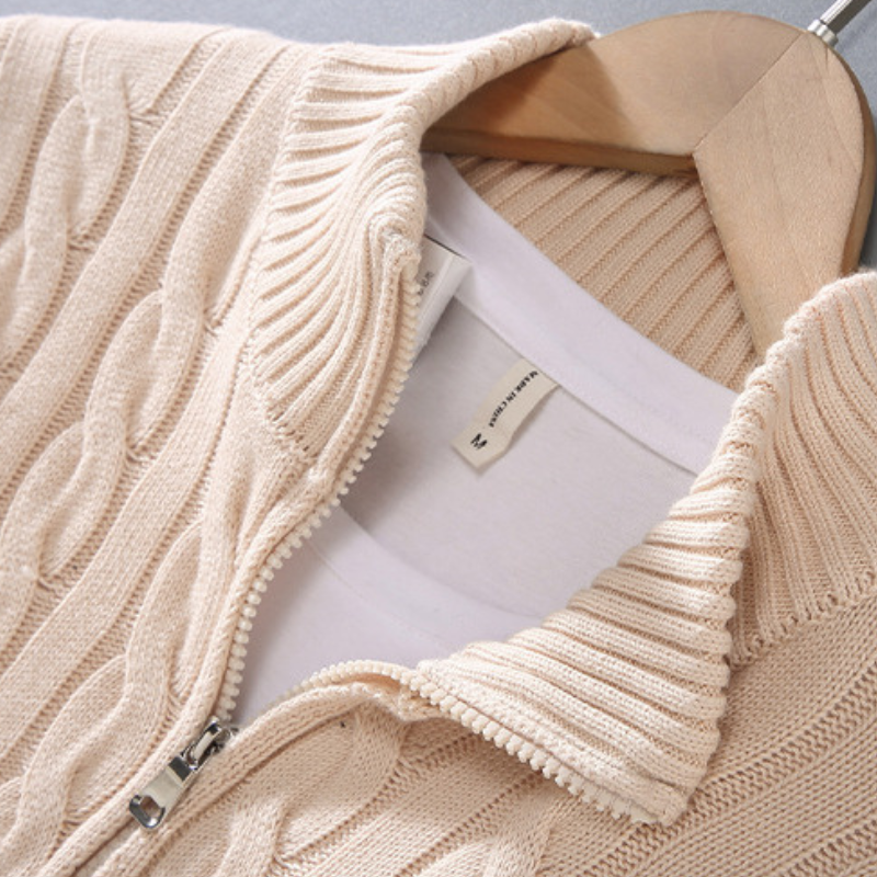 VITTORIO LORIS HIGH-NECK COTTON SWEATER