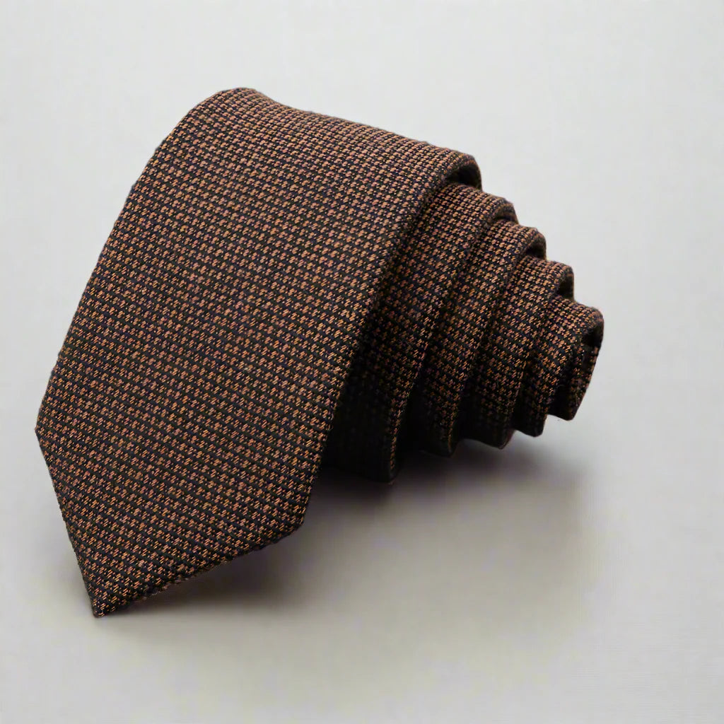 Slim Woven Cotton Tie