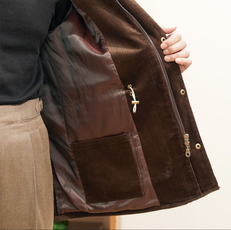 LORENZO MATTEO CORDUROY COAT