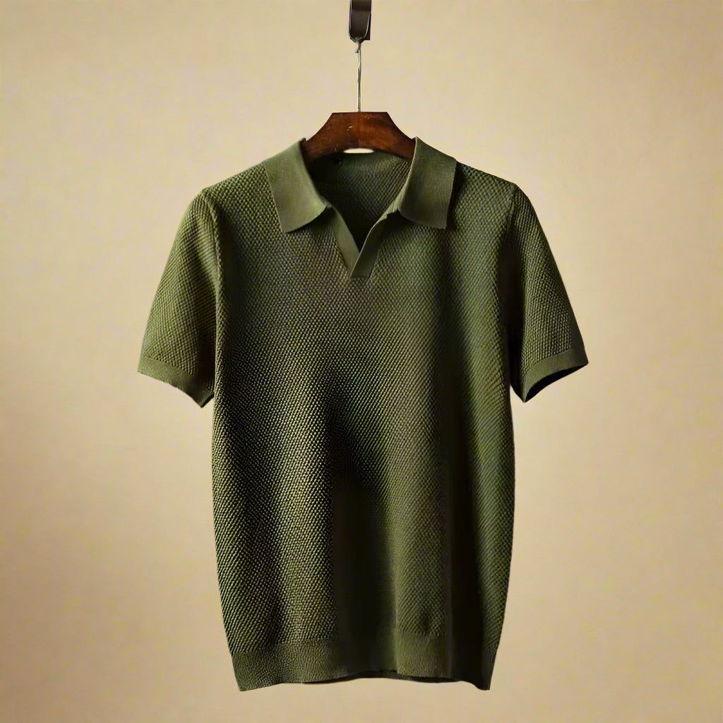 MAXIMILIAN COLE PIQUE KNIT POLO