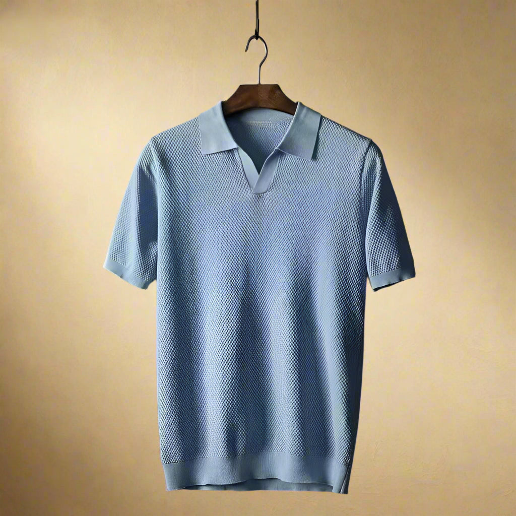 MAXIMILIAN COLE PIQUE KNIT POLO