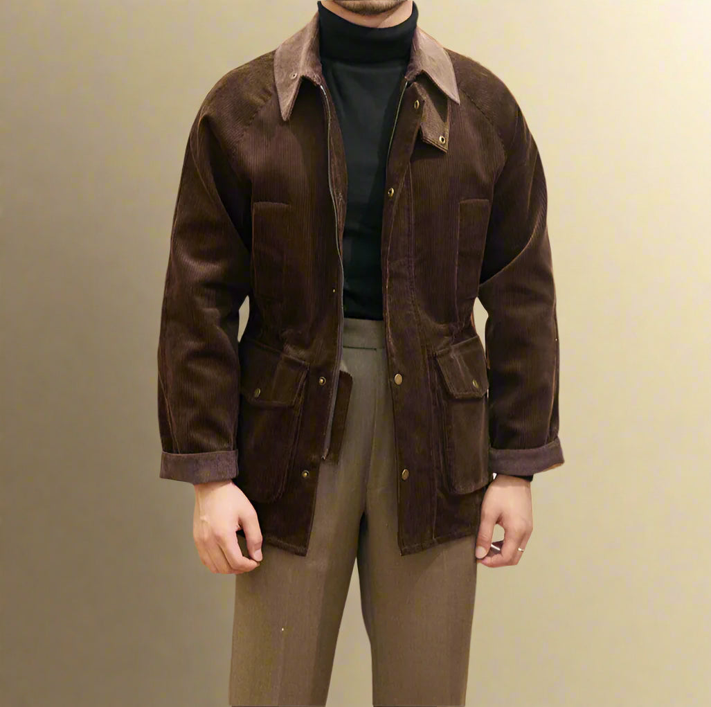 LORENZO MATTEO CORDUROY COAT