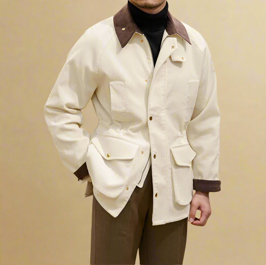 LORENZO MATTEO CORDUROY COAT