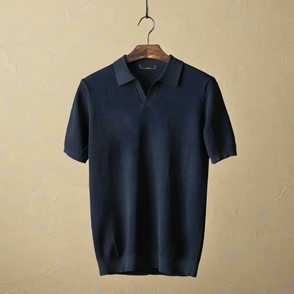 MAXIMILIAN COLE PIQUE KNIT POLO