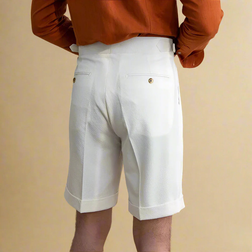 ROBERTO ENRICO HIGH-WAISTED SHORTS