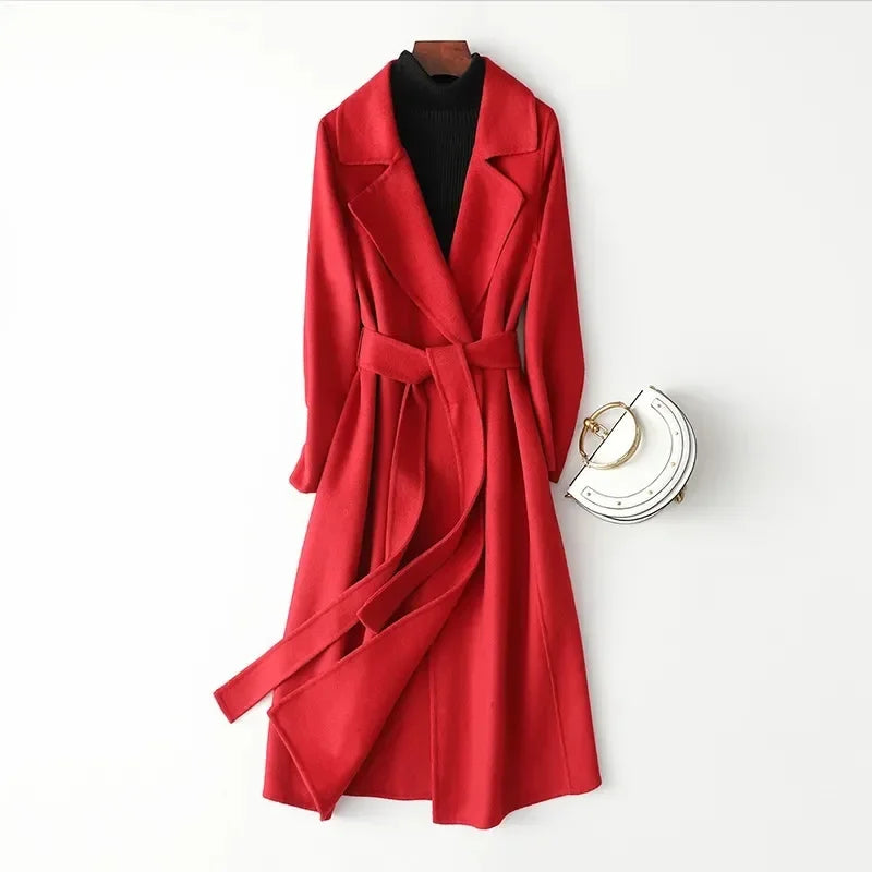 SOPHIA ISABELLA WOOL TRENCH COAT