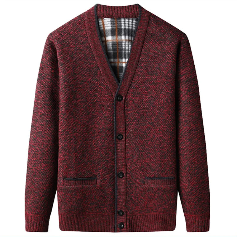 HARRISON BENEDICT CABLE-KNIT CARDIGAN