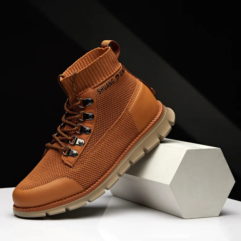 Khampa Xings "Heritage" Knit High-Top Boots