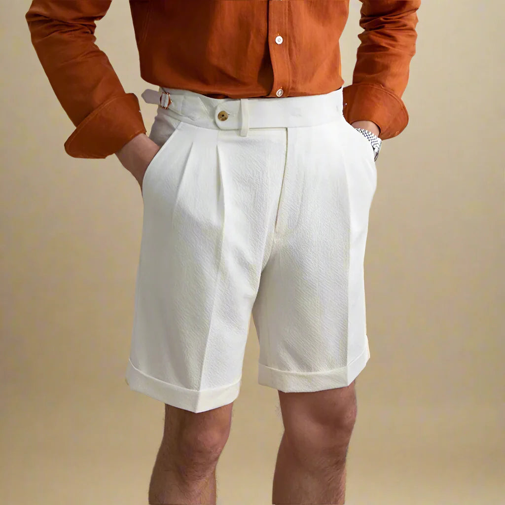 ROBERTO ENRICO HIGH-WAISTED SHORTS