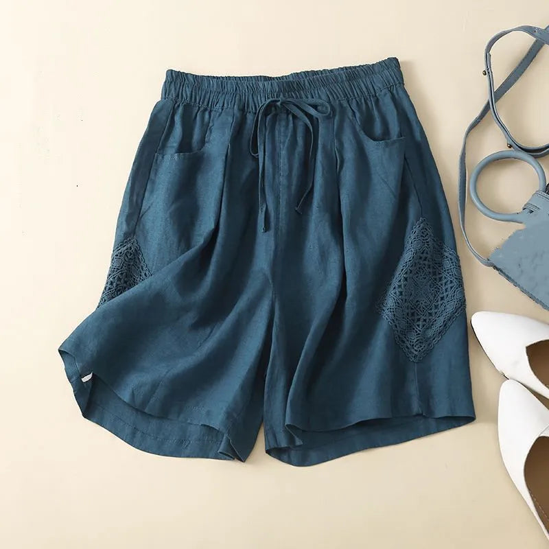 SOFIA CARLOTTA LINEN BERMUDA