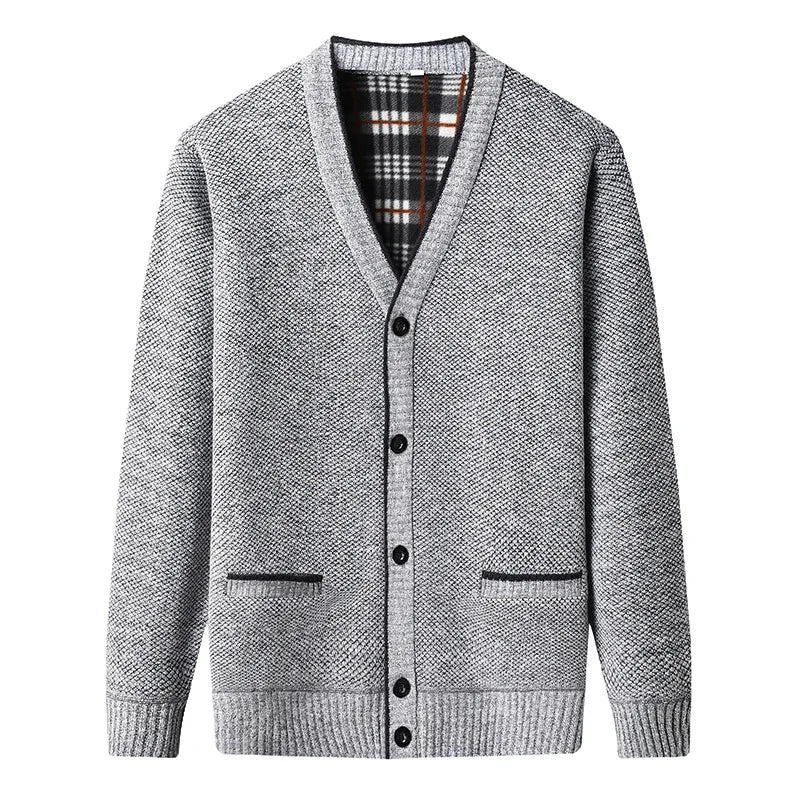 HARRISON BENEDICT CABLE-KNIT CARDIGAN