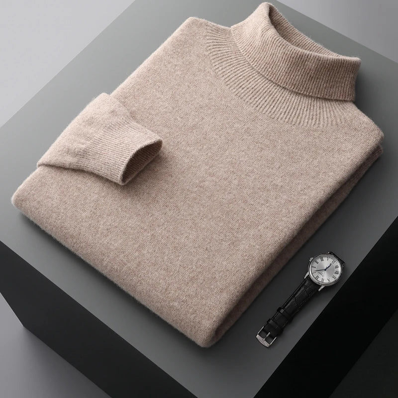 ALEXANDER STERLING MERINO WOOL TURTLENECK