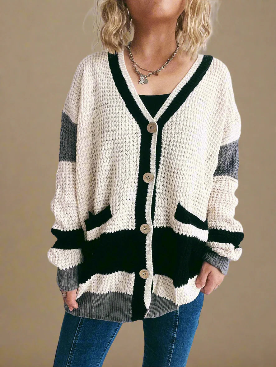 LUCIA VALENTINA BICOLOR CARDIGAN