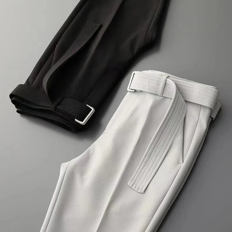 ALESSANDRO VITTORIO BELT SUIT PANTS