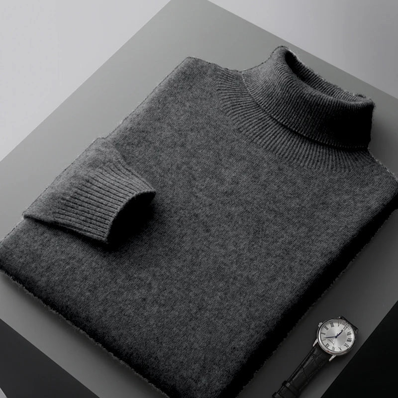 ALEXANDER STERLING MERINO WOOL TURTLENECK