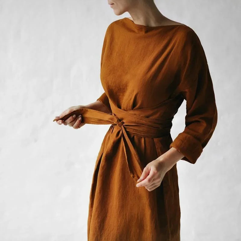 VIVIANA CHIARA LINEN DRESS