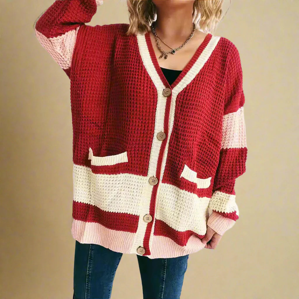 LUCIA VALENTINA BICOLOR CARDIGAN