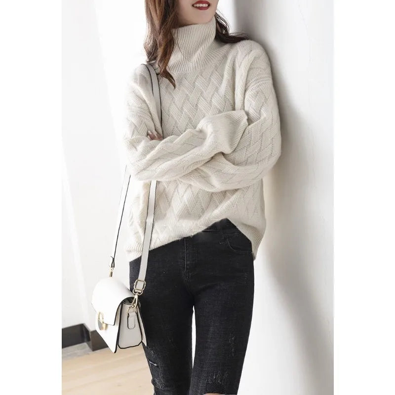 ISABELLA SOFIA TEXTURED TURTLENECK