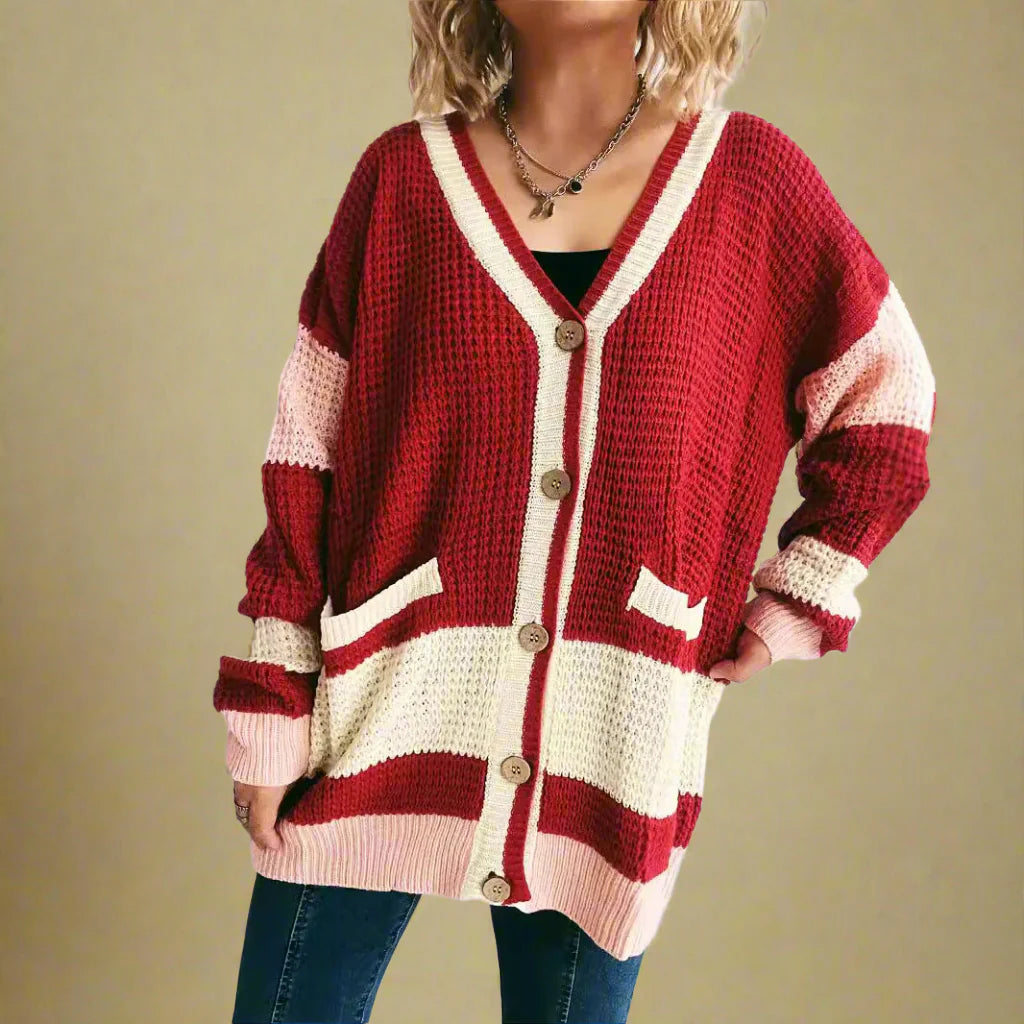 LUCIA VALENTINA BICOLOR CARDIGAN