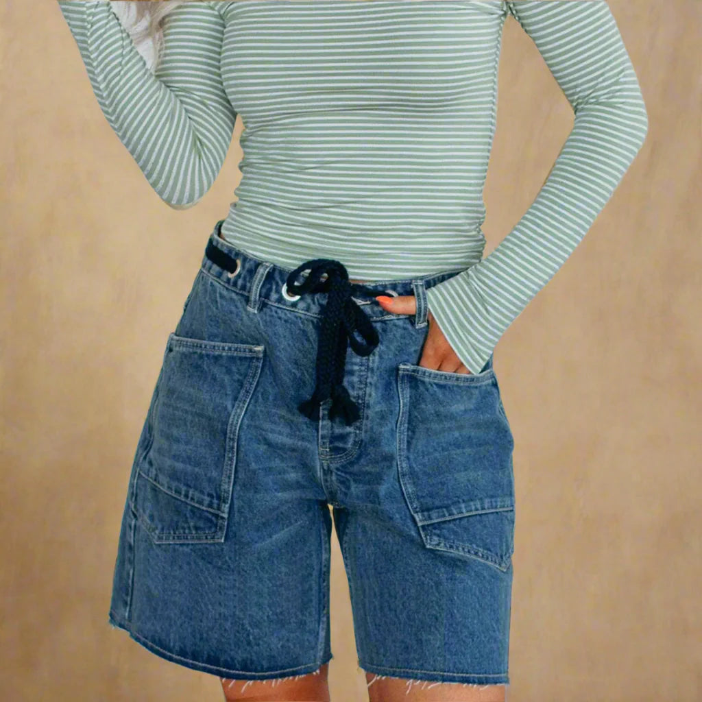 FRANCESCA LIVIA ROPE BELT BERMUDA