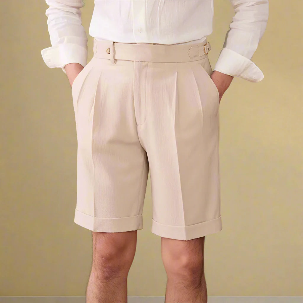 ROBERTO ENRICO HIGH-WAISTED SHORTS