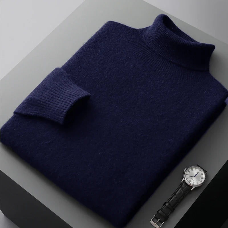 ALEXANDER STERLING MERINO WOOL TURTLENECK