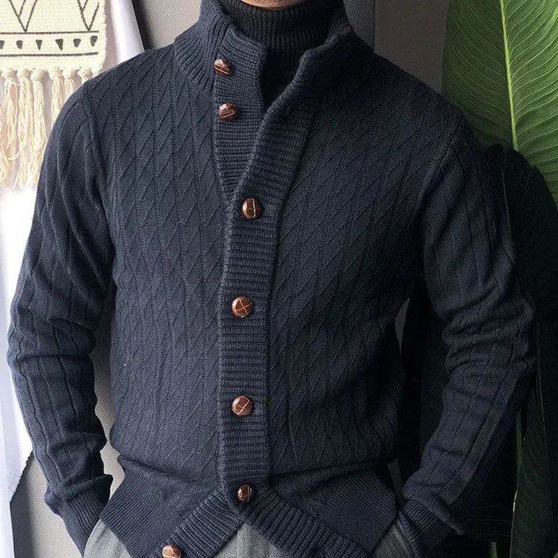 LORENZO ADRIANO TURTLENECK CARDIGAN
