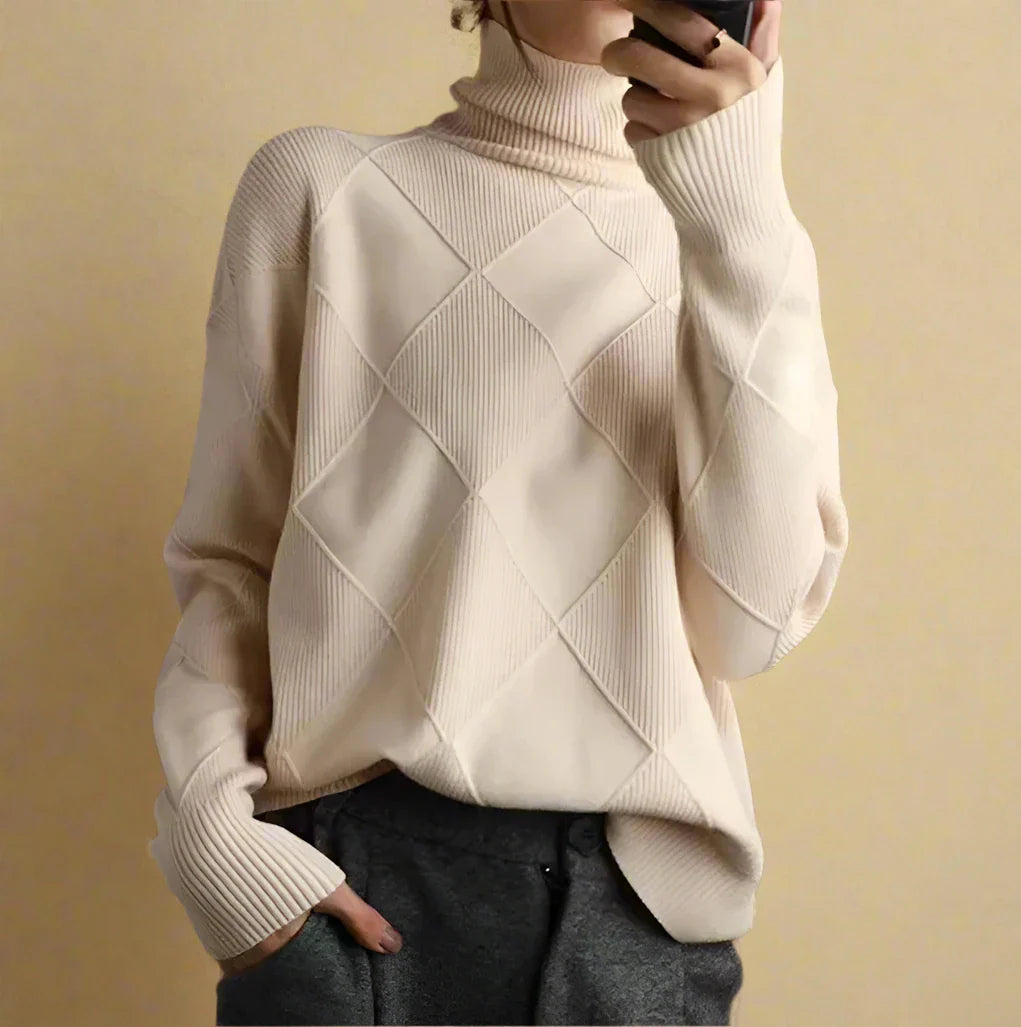 CATERINA LEONA STRIPED TURTLENECK