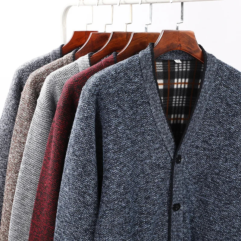 HARRISON BENEDICT CABLE-KNIT CARDIGAN