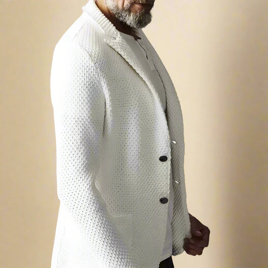 TOMMASO VITTORIO THICKENED KNITTED BLAZER