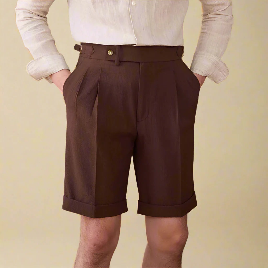 ROBERTO ENRICO HIGH-WAISTED SHORTS