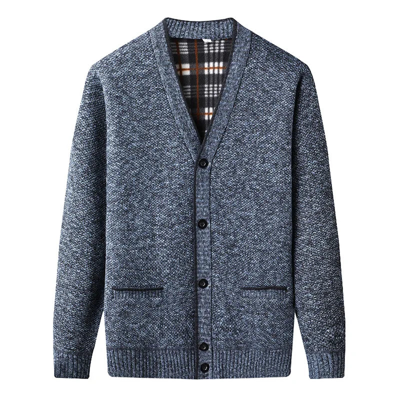 HARRISON BENEDICT CABLE-KNIT CARDIGAN