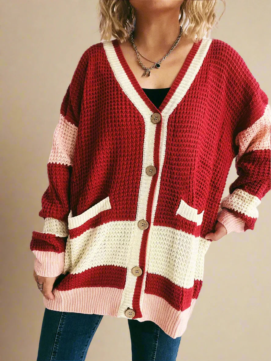 LUCIA VALENTINA BICOLOR CARDIGAN